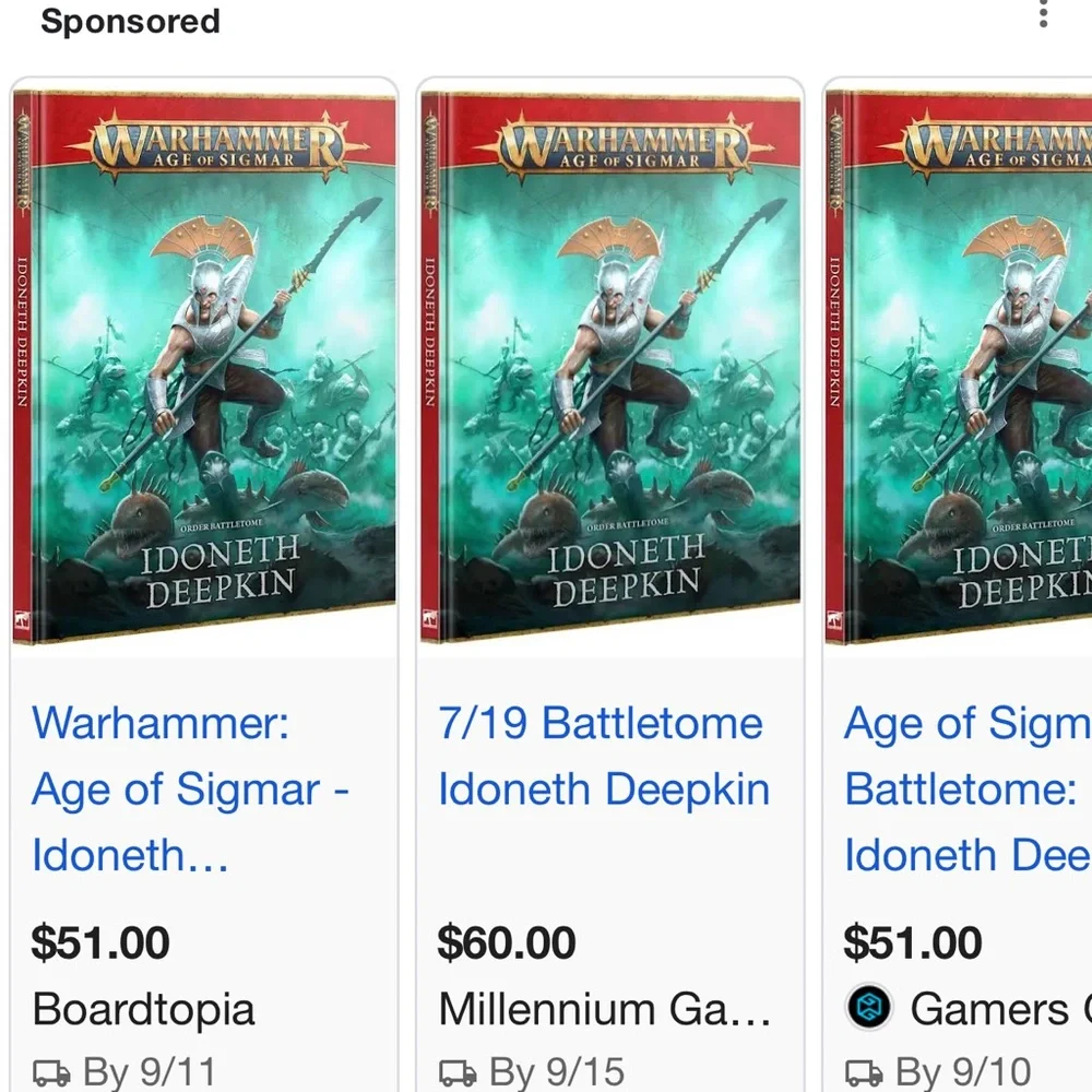 Age of Sigmar Idoneth Deepkin Battletome - Teal and Black - Picture 8 of 9